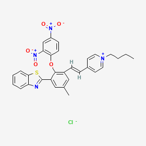 molecular formula C31H27ClN4O5S B12408758 HBTP-H2S (chloride) 