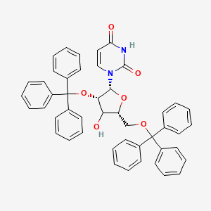 molecular formula C47H40N2O6 B12408779 2',5'-Bis-O-(triphenylmethyl)uridine 