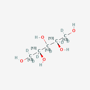 molecular formula C5H12O5 B12408809 Xylitol-13C5,d7 