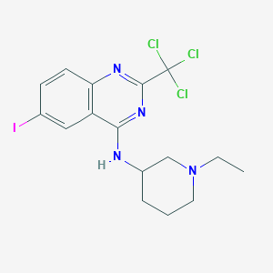 N-(1-ethylpiperidin-3-yl)-6-iodo-2-(trichloromethyl)quinazolin-4-amine