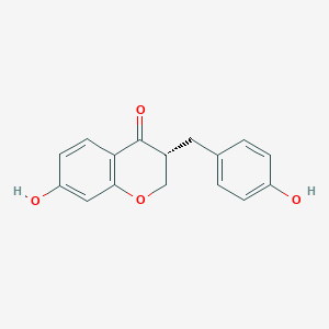 molecular formula C16H14O4 B12408873 (3R)-7-hydroxy-3-[(4-hydroxyphenyl)methyl]-2,3-dihydrochromen-4-one 