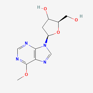 molecular formula C11H14N4O4 B12408876 (2R,5R)-2-(hydroxymethyl)-5-(6-methoxypurin-9-yl)oxolan-3-ol 