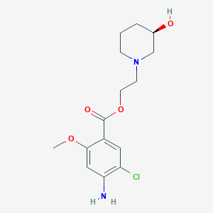 molecular formula C15H21ClN2O4 B1240890 2-((3S)-3-hydroxypiperidino)ethyl 4-amino-5-chloro-2-methoxybenzoate CAS No. 172679-55-9