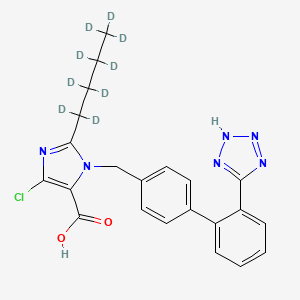 5-chloro-2-(1,1,2,2,3,3,4,4,4-nonadeuteriobutyl)-3-[[4-[2-(2H-tetrazol-5-yl)phenyl]phenyl]methyl]imidazole-4-carboxylic acid