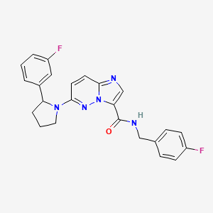 molecular formula C24H21F2N5O B12408904 Trk-IN-13 