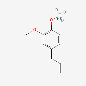 molecular formula C11H14O2 B12408912 Methyl Eugenol-13C,d3 