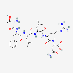 molecular formula C35H58N10O9 B12408918 H-Thr-Phe-Leu-Leu-Arg-Asn-OH 