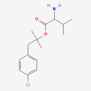 molecular formula C15H22ClNO2 B1240893 [1-(4-Chlorophenyl)-2-methylpropan-2-yl] 2-amino-3-methylbutanoate 