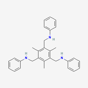 N-[[3,5-bis(anilinomethyl)-2,4,6-trimethylphenyl]methyl]aniline