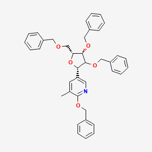 5-(2,3,5-Tri-O-benzyl-beta-D-ribofuranosyl)-3-methyl-2-benzyloxypyridine