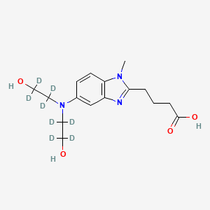 molecular formula C16H23N3O4 B12408946 Dihydroxy Bendamustine-d8 