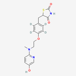 5-[[2,3,5,6-Tetradeuterio-4-[2-[(5-hydroxypyridin-2-yl)-methylamino]ethoxy]phenyl]methyl]-1,3-thiazolidine-2,4-dione