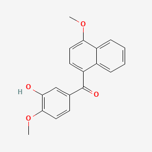 (3-Hydroxy-4-methoxyphenyl)-(4-methoxynaphthalen-1-yl)methanone