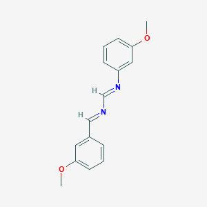 molecular formula C16H16N2O2 B1240899 N'-(3-甲氧基苯基)-N-[(3-甲氧基苯基)亚甲基]甲亚胺酰胺 