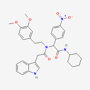 molecular formula C34H38N4O6 B12408994 Cyclophilin inhibitor 3 