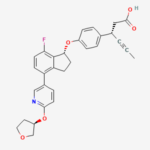 molecular formula C30H28FNO5 B12409011 Xelaglifam CAS No. 2230597-99-4