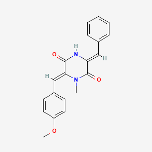 (3Z,6Z)-3-Benzylidene-6-(4-methoxybenzylidene)-1-methyl-2,5-piperazinedione