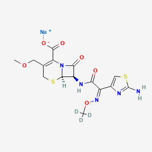 molecular formula C15H16N5NaO6S2 B12409024 Cefpodoxime-d3 (sodium) 