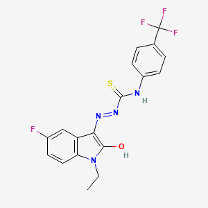 molecular formula C18H14F4N4OS B12409073 Hsv-1/hsv-2-IN-1 