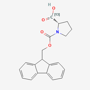 molecular formula C20H19NO4 B12409082 Fmoc-Pro-OH-1-13C 