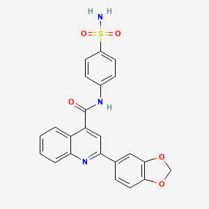 molecular formula C23H17N3O5S B12409086 Carbonic anhydrase inhibitor 7 