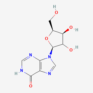 9-[(2S,4S,5S)-3,4-dihydroxy-5-(hydroxymethyl)oxolan-2-yl]-1H-purin-6-one