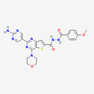 molecular formula C23H22N8O4S B12409104 PI3K/mTOR Inhibitor-8 