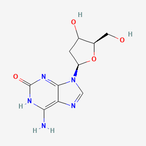 6-amino-9-[(2R,5R)-4-hydroxy-5-(hydroxymethyl)oxolan-2-yl]-1H-purin-2-one