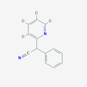 molecular formula C13H10N2 B12409121 a-Phenyl-a-(2-pyridyl)acetonitrile-d4 