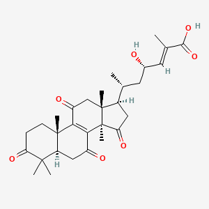 23S-hydroxy-3,7,11,15-tetraoxo-lanost-8,24E-diene-26-oicacid