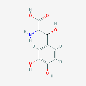 molecular formula C9H11NO5 B12409126 DL-threo-Droxidopa-d3 