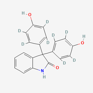 molecular formula C20H15NO3 B12409138 Oxyphenisatine-d8 