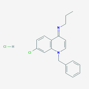 molecular formula C19H20Cl2N2 B1240914 1-benzyl-7-chloro-N-propylquinolin-4-imine;hydrochloride 