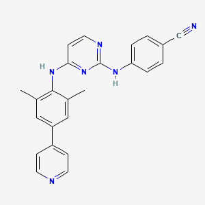 molecular formula C24H20N6 B12409192 HIV-1 inhibitor-15 