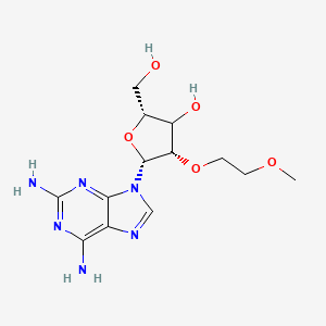 (2R,4S,5R)-5-(2,6-diaminopurin-9-yl)-2-(hydroxymethyl)-4-(2-methoxyethoxy)oxolan-3-ol