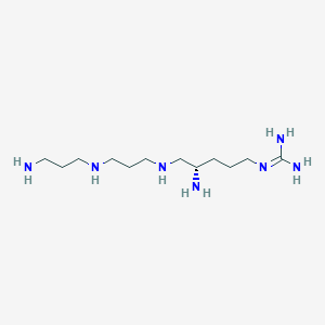 molecular formula C12H31N7 B1240921 2-[(4S)-4-amino-5-[3-(3-aminopropylamino)propylamino]pentyl]guanidine 