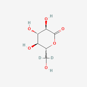 molecular formula C6H10O6 B12409211 D-(+)-Glucono-1,5-lactone-d2 