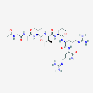 molecular formula C36H68N14O8 B12409236 Ac-Gly-Ala-Val-Ile-Leu-Arg-Arg-NH2 