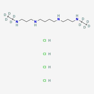 molecular formula C14H38Cl4N4 B12409245 N(1),N(12)-Diethylspermine-d10 (tetrahydrochloride) 