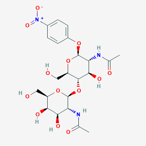 molecular formula C22H31N3O13 B12409248 GalNAc|A(1-4)GlcNAc-|A-pNP 