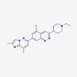 7-(2,8-dimethylimidazo[1,2-b]pyridazin-6-yl)-3-(1-ethylpiperidin-4-yl)-5-fluorocinnoline