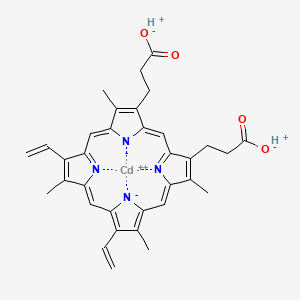 molecular formula C34H32CdN4O4 B12409253 Cd(II) protoporphyrin IX 