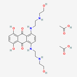 molecular formula C26H36N4O10 B12409257 Dhaq diacetate 