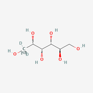 molecular formula C6H14O6 B12409263 D-Sorbitol-13C,d2-1 