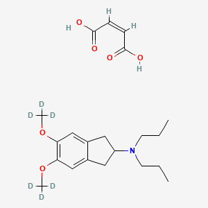 (Z)-but-2-enedioic acid;N,N-dipropyl-5,6-bis(trideuteriomethoxy)-2,3-dihydro-1H-inden-2-amine