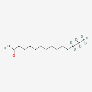 molecular formula C14H28O2 B12409272 Myristic acid-d7 