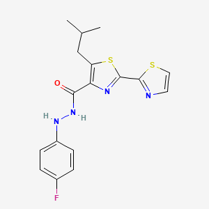 molecular formula C17H17FN4OS2 B12409275 Hbv-IN-21 