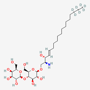 molecular formula C30H57NO12 B12409283 Lactosyl-C18-sphingosine-d7 