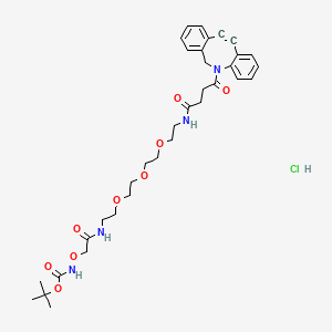 DBCO-PEG3-oxyamine-Boc (hydrochloride)