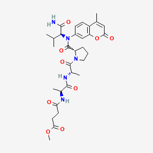 molecular formula C31H41N5O9 B12409300 MeOSuc-AAPV-AMC 